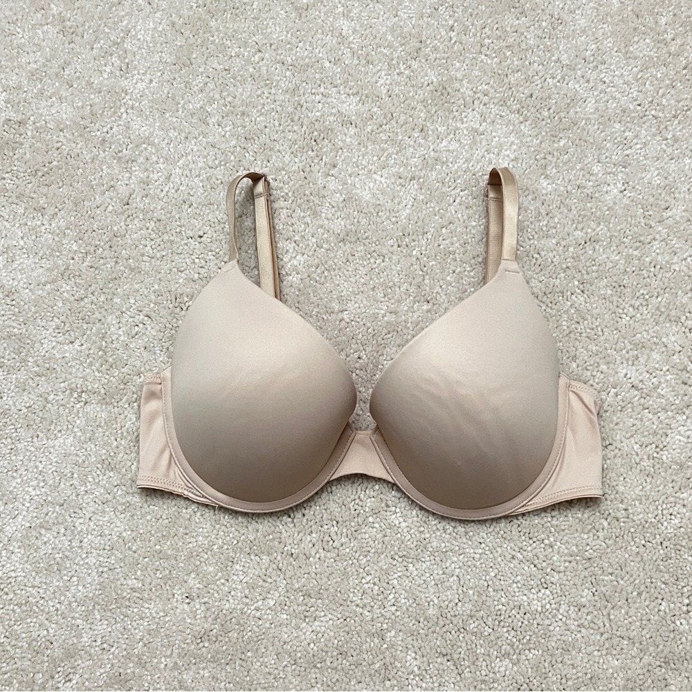 Victoria’s Secret PINK Smooth Beige Wear Everywhere Padded Push Up Bra VS 32DD